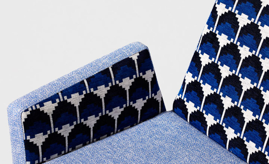 bold patterned upholstery